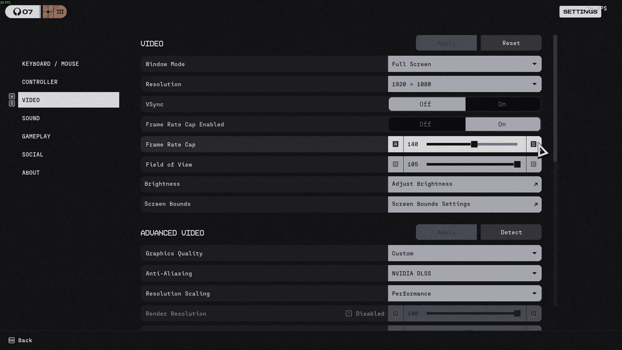 Animation: leaving video settings with unsaved changes opens the Apply Changes dialog